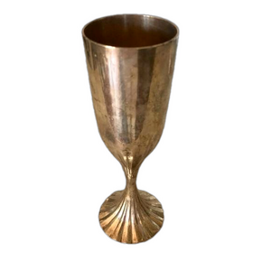 Vintage Godinger silverplate champagne flute heavy plated castlecore aesthetic